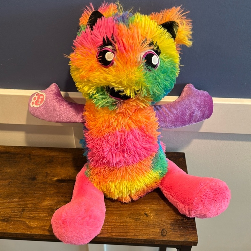 Build A Bear Monster Plush Mixters Rainbow 19" Stuffed Animal talks